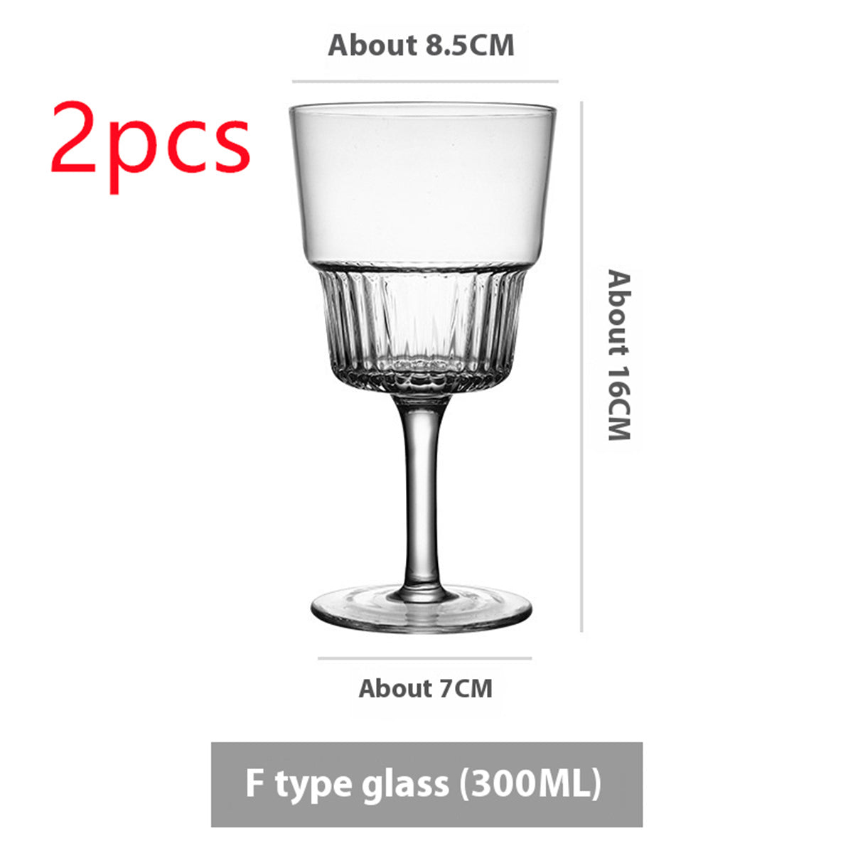 Simple Ins Style Handmade Crystal Glass Goblet - Multiple Variants