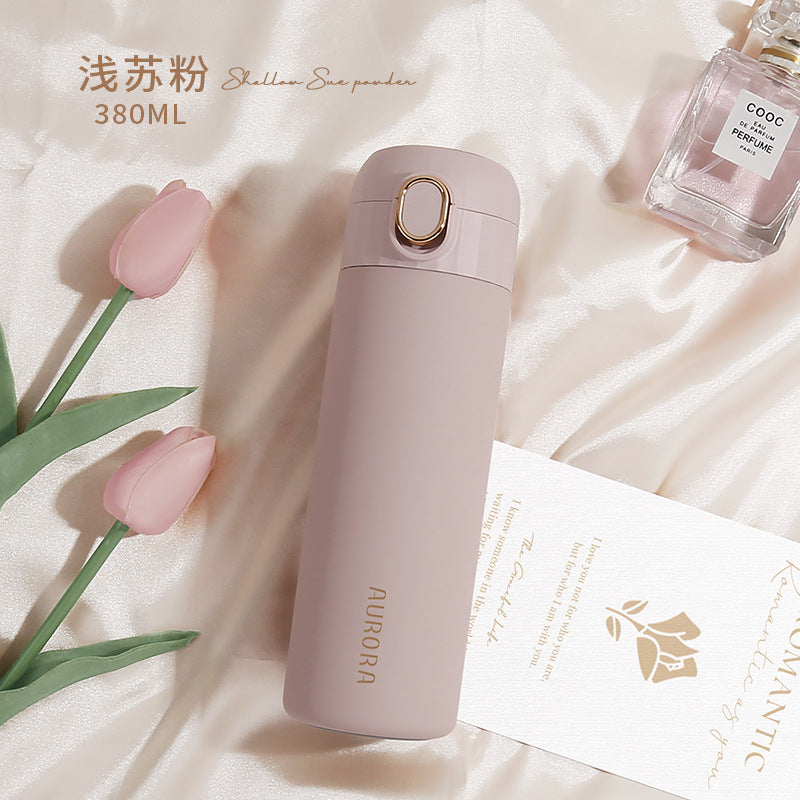 Stainless Steel Vacuum Cup with Straw - Insulated Travel Mug 320ML/380ML