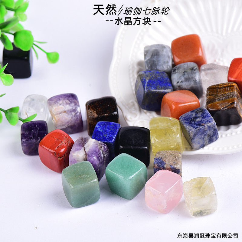 Natural Crystal Aromatherapy Diffuser Stones - Decorative Cube