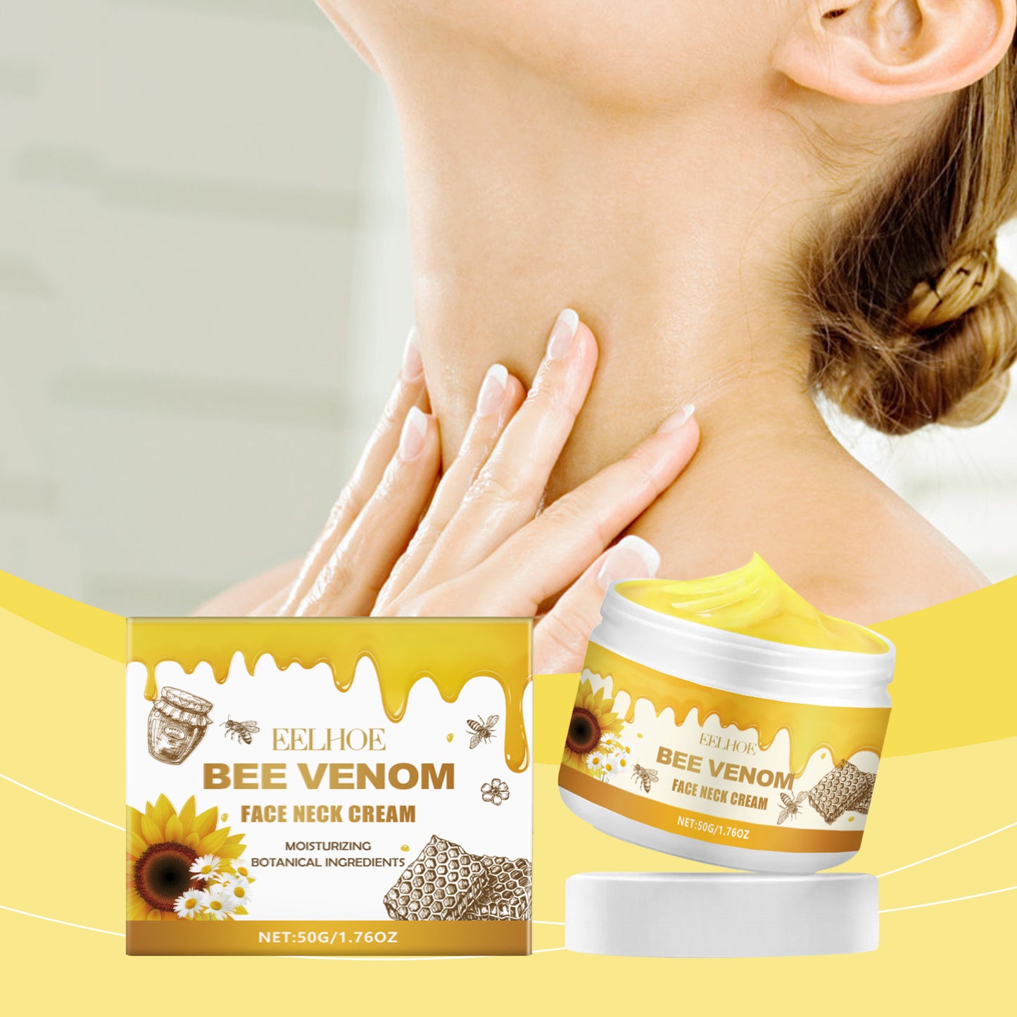 Bee Venom Anti-Wrinkle Face and Neck Moisturizing Cream