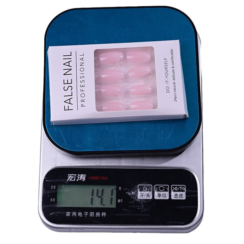 24 Pieces Gradient Nail Tips Set for Nail Art and Manicure