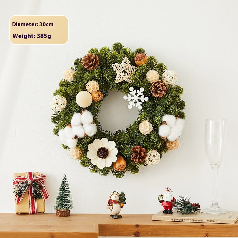 Christmas Wreath Cane Decorations for Holiday Home Decor