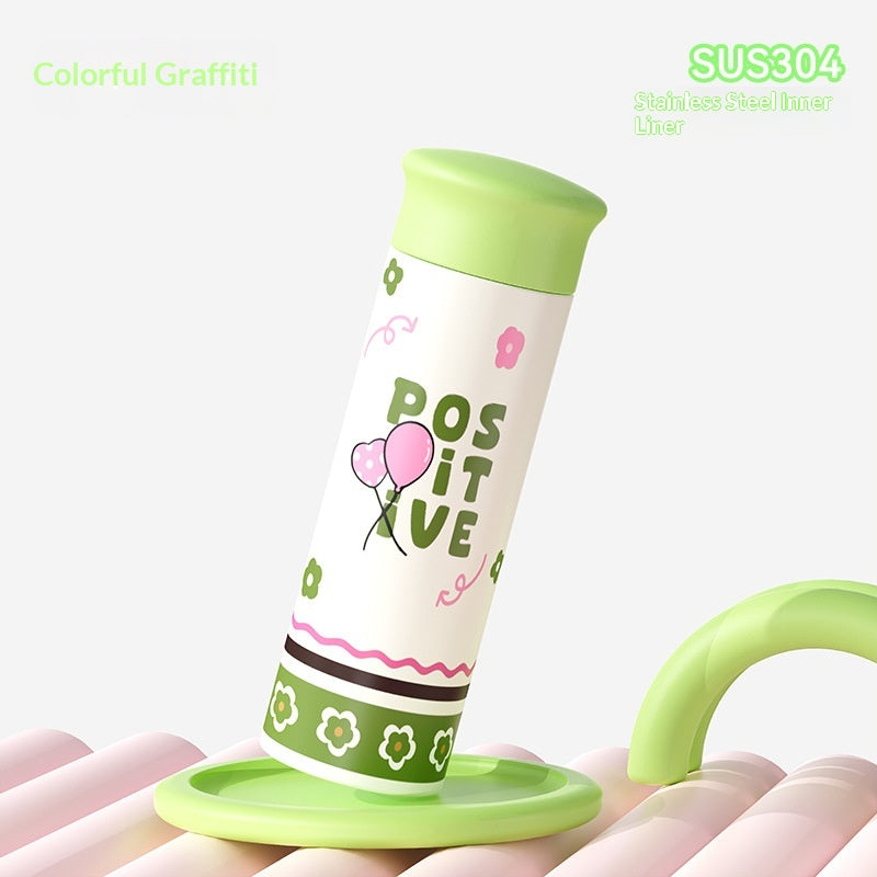 Portable Stainless Steel Water Bottle for Office & Travel, 450ml