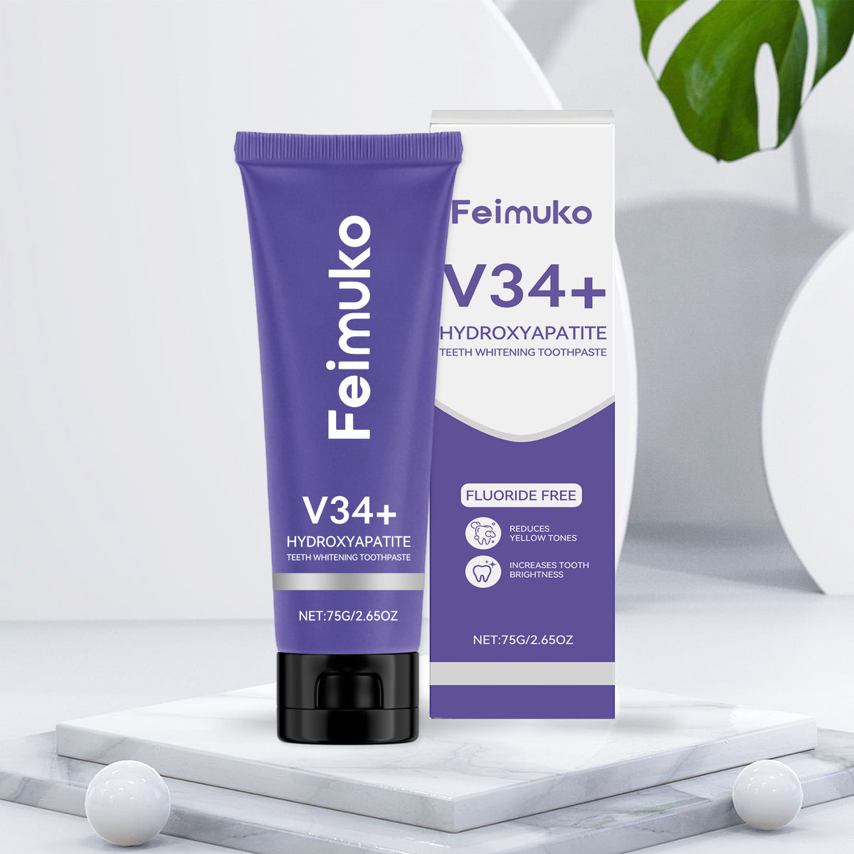 Whitening Toothpaste with Stain Removal - 75g