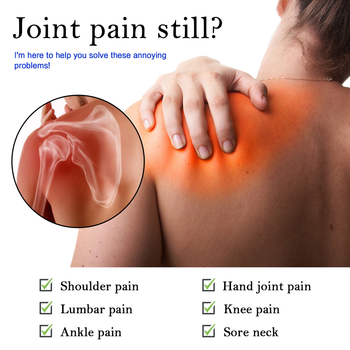 Joint Care Relief Gel - Soothing Massage Cream for Knees, Back & Neck