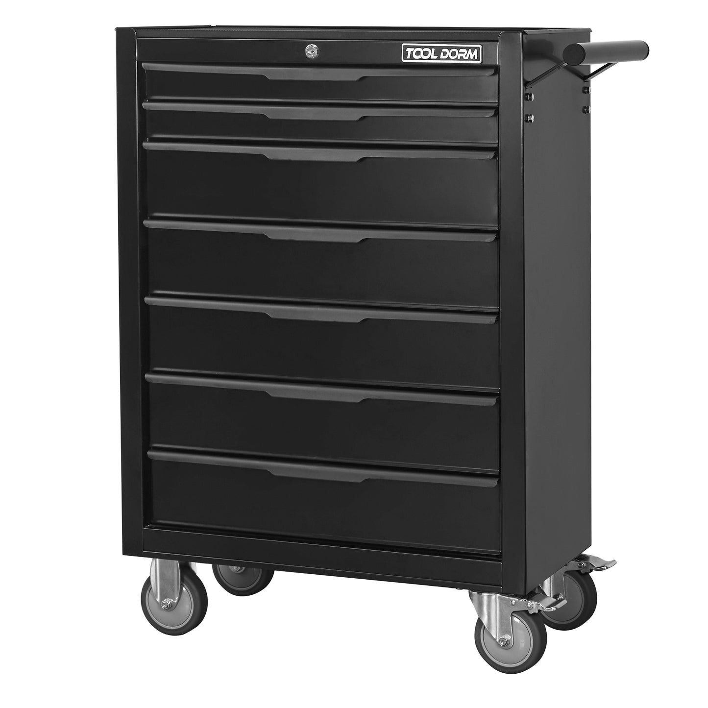 24.2-Inch Metal Rolling Tool Cabinet with Drawers and Locking System