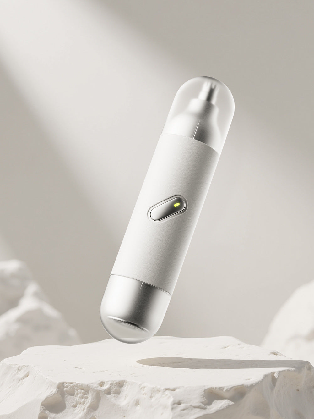 Electric Nose Hair Trimmer with Light - Washable Dual Blades Mini Shaver
