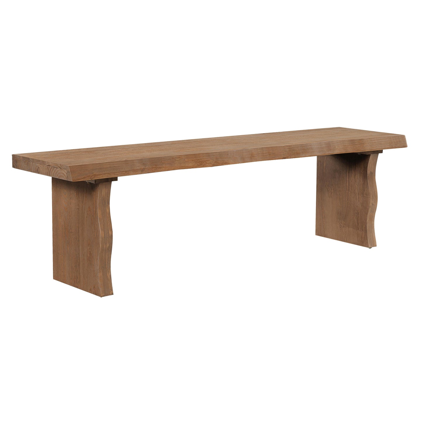 Solid Wood Indoor Dining Bench - 62.9"L, 350lbs Capacity