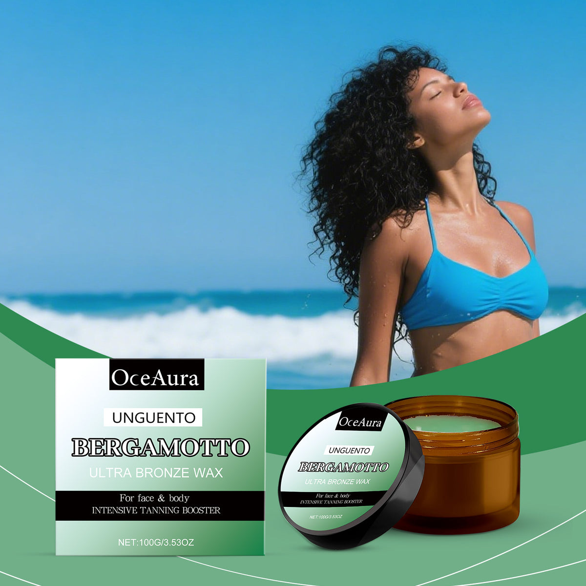 Nourishing Black Frost Beach Bronzed Skin Neck Cream - 100g Moisturizer