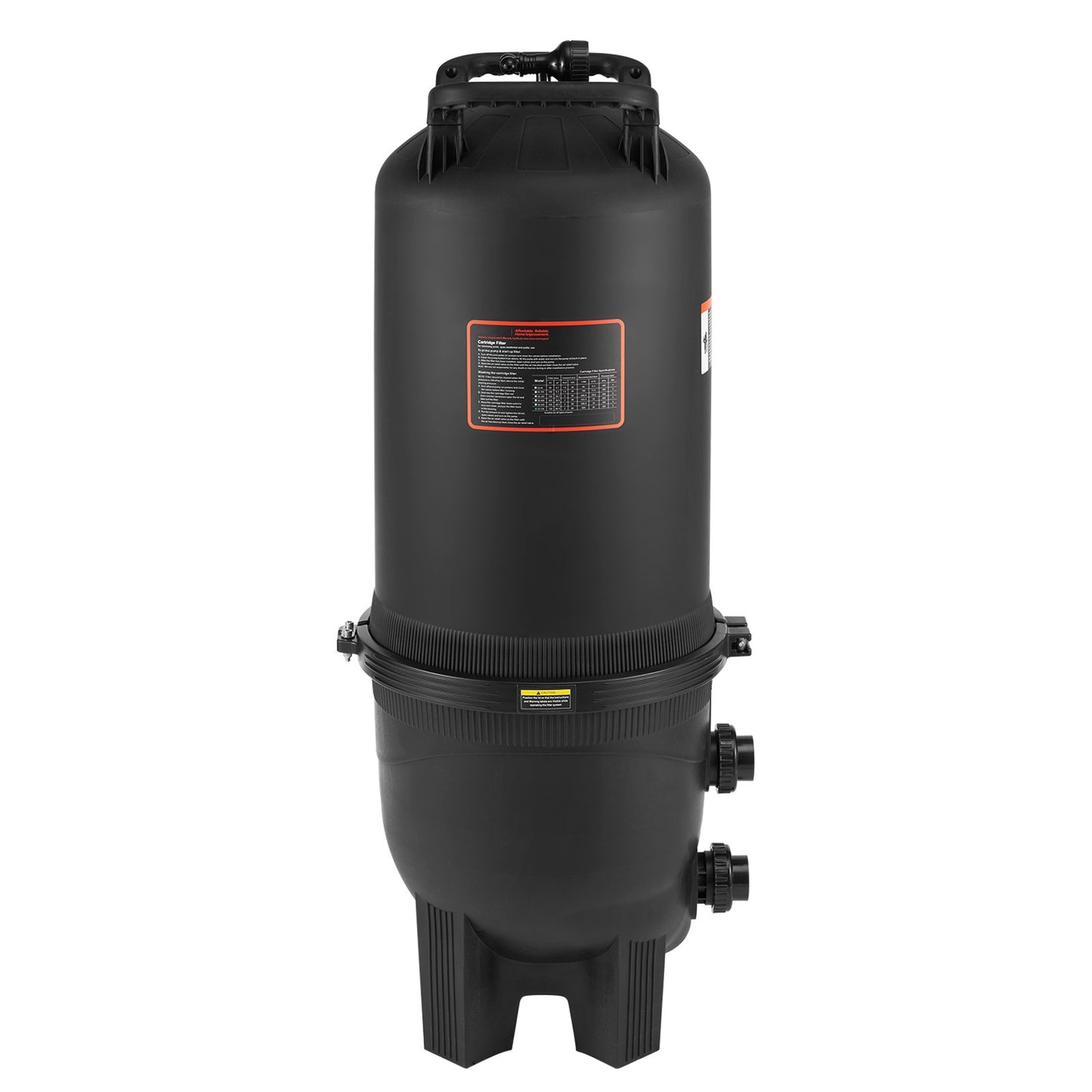 Pool Cartridge Filter Valve 725 sq.ft. GPH Swimming Pool Filtration System - Black