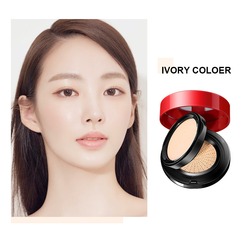 Double Layer Red Cushion Powder & Concealer Set for Face Makeup
