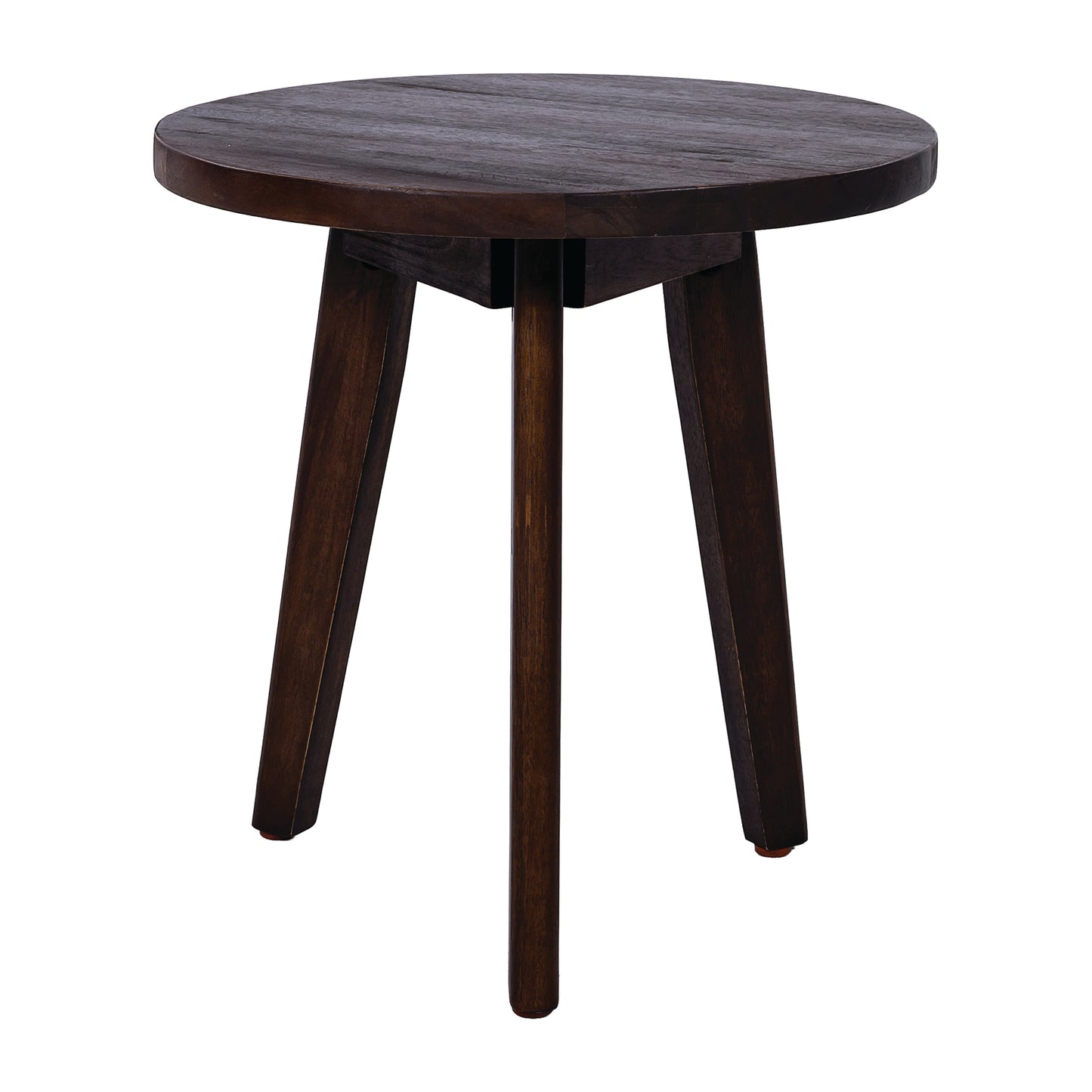 Dark Brown Solid Wood Side Table - Modern Outdoor Furniture