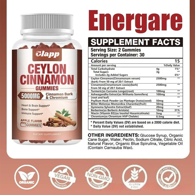 Ceylon Cinnamon Soft Candy - 60 Capsules