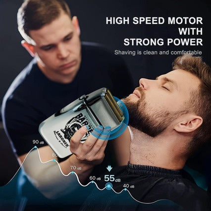 Silver T9 Series Hair Clipper with Brushed Motor