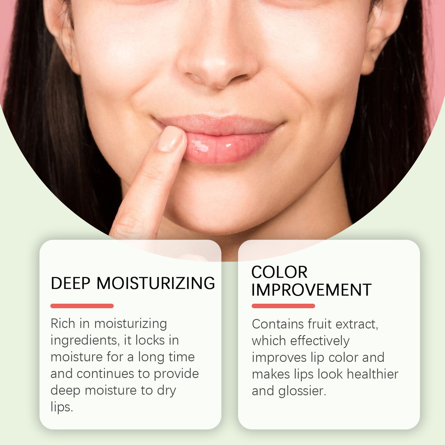 Green Apple Lip Mask - Moisturizing Treatment for Dry Lips & Fine Lines