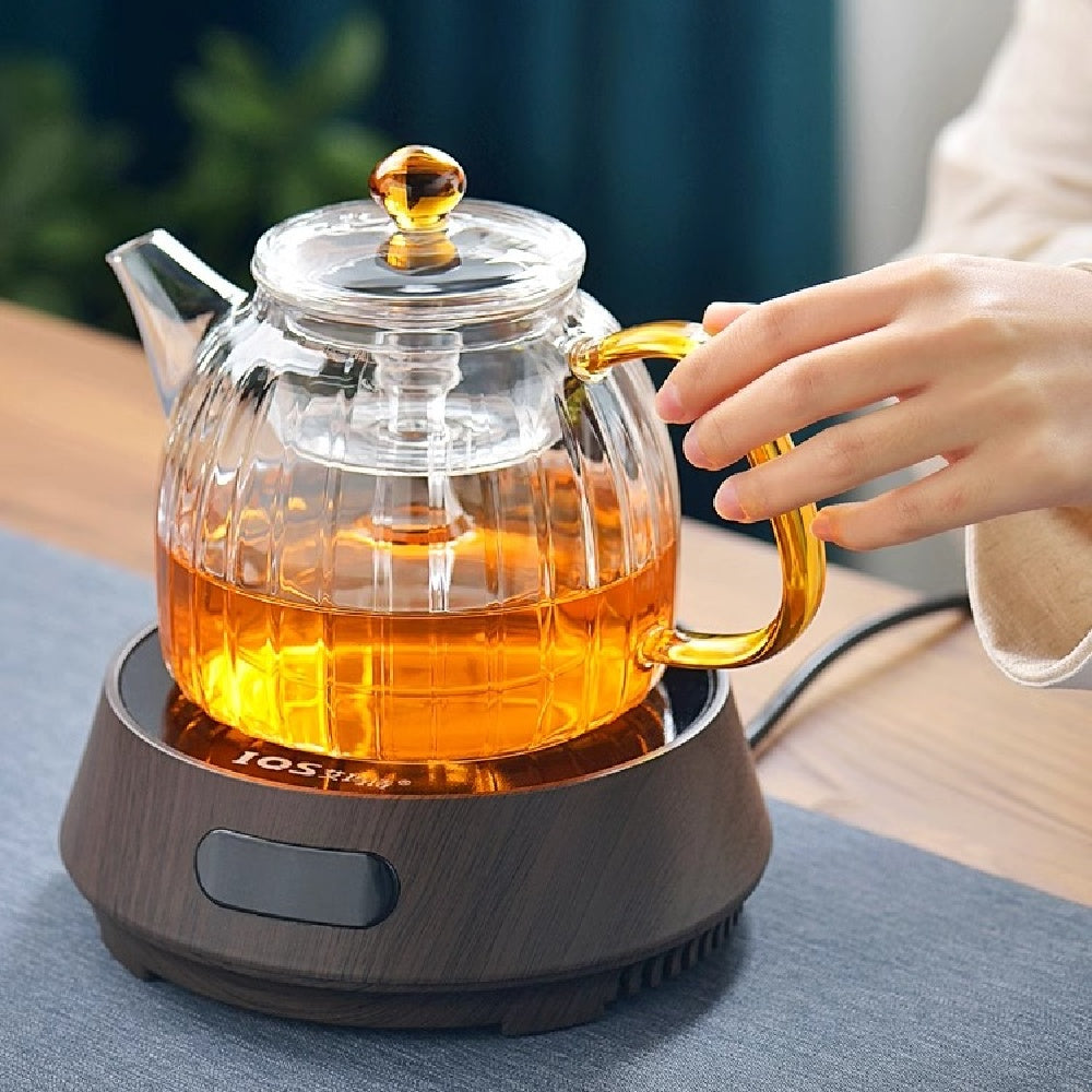 Heat-Resistant Glass Teapot Set with 6 Cups 1000ML - Household Tea Brewing