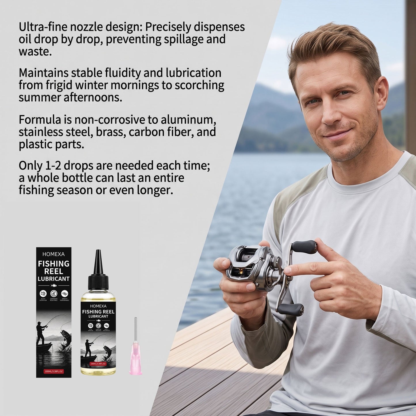 Fishing Reel Lubricating Oil 100ml for Maintenance and Smooth Operation