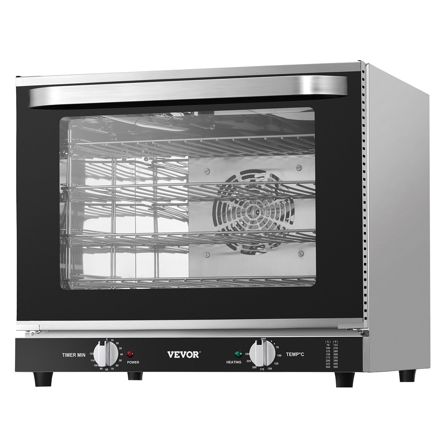 66L Commercial Countertop Oven - 2800W Electric Stainless Steel Toaster