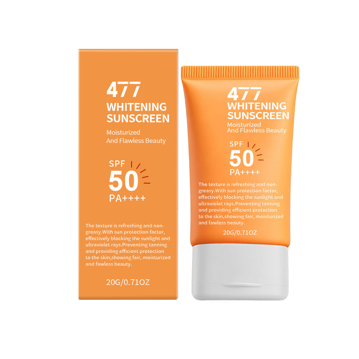 Whitening Sunscreen SPF 20G Face Skin Care Sunblock for Sensitive Skin