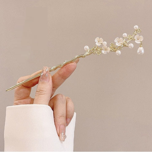 Vintage Floral Tassel Hairpin Set - Elegant Versatile Hair Accessories