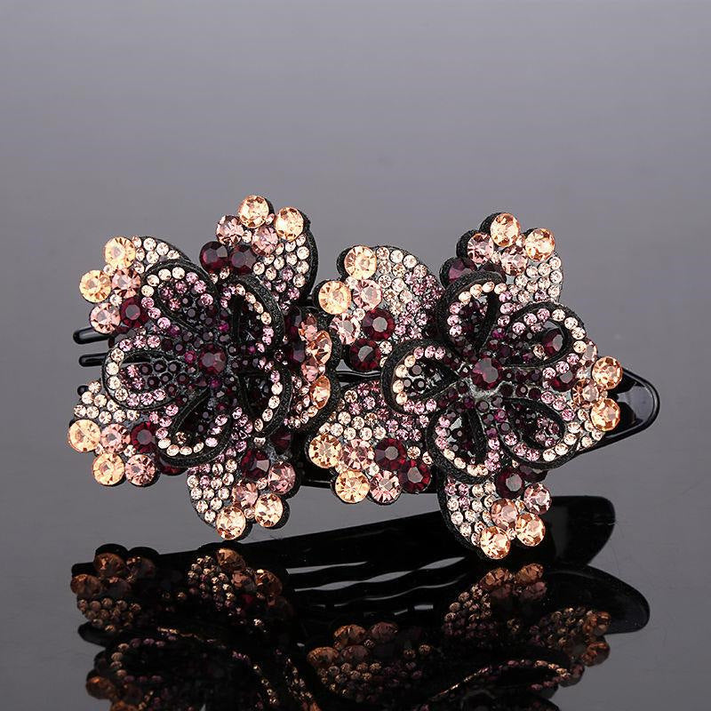 Fashion Flower Ponytail Clip Hairpin - Multiple Colors