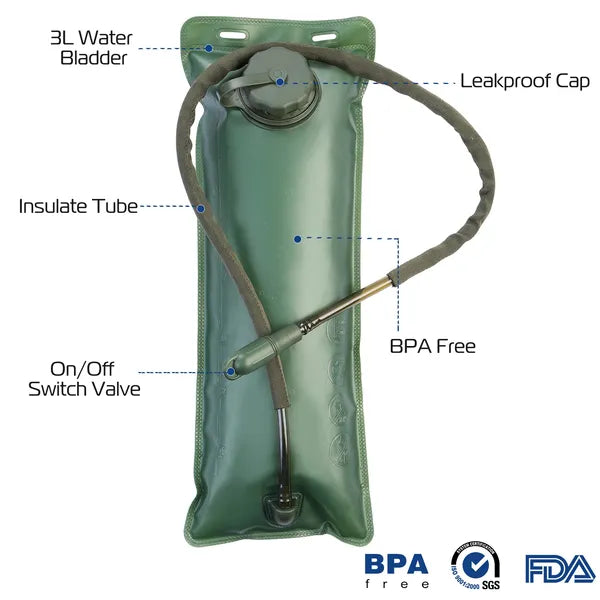 3L Tactical Hydration Pack with Adjustable Straps