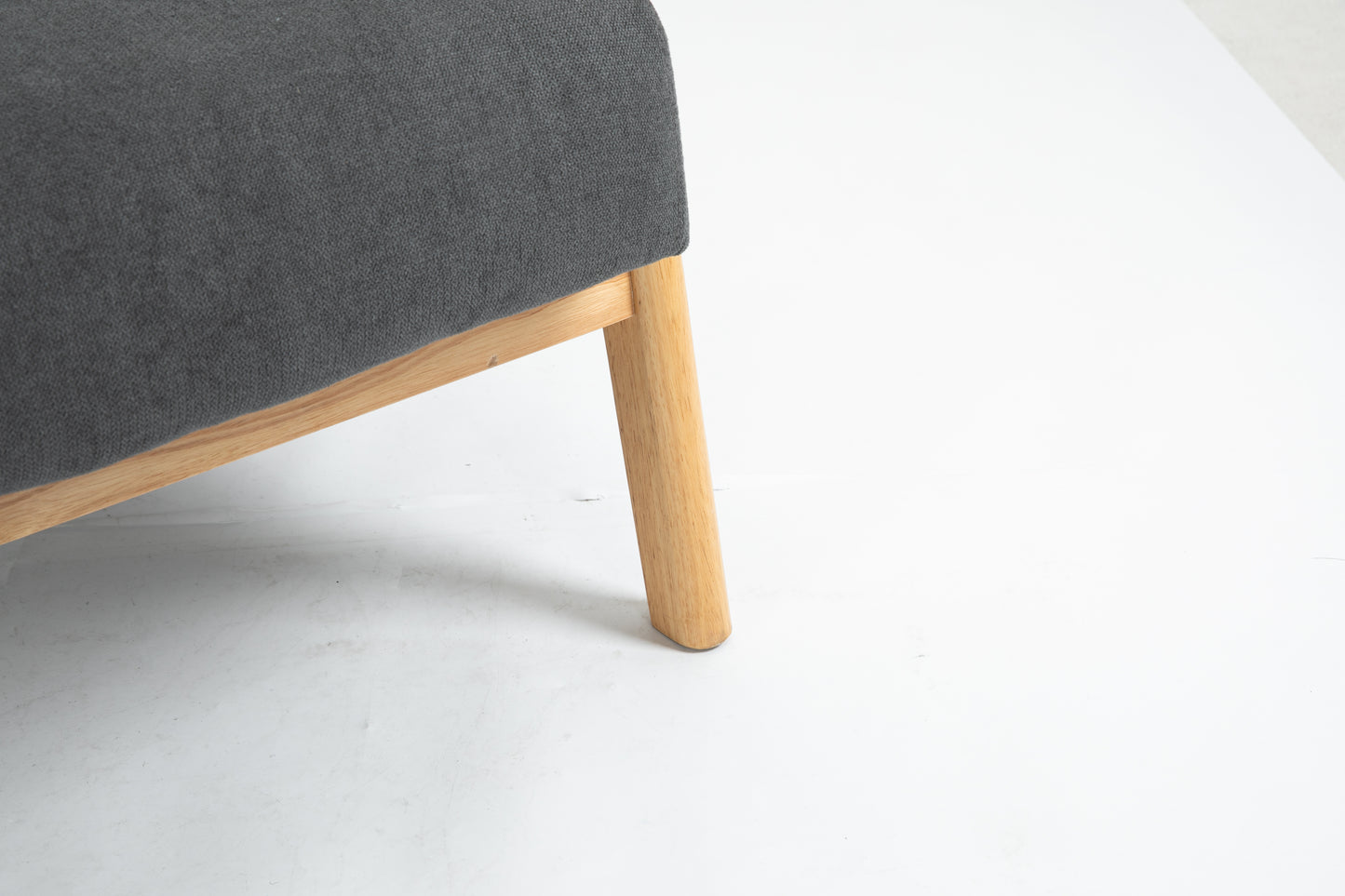 Mid Century Modern Accent Chair - Antique Grey Upholstered