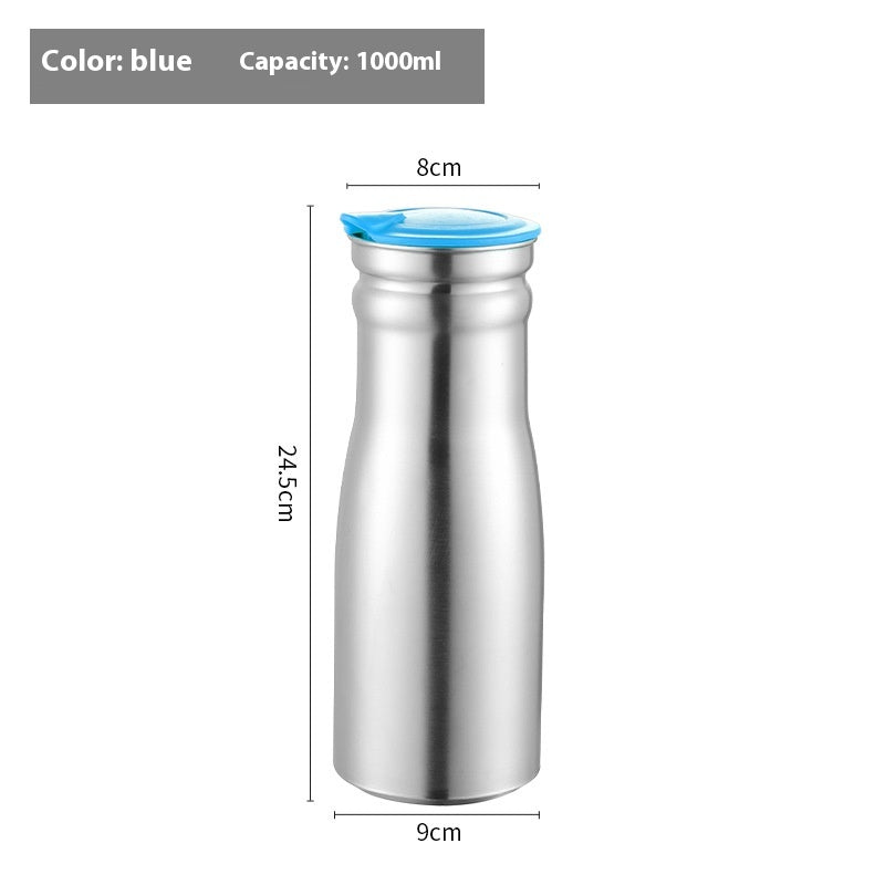 Stainless Steel Cold Water Pitcher 1000ML Multi-Color Drink Dispenser