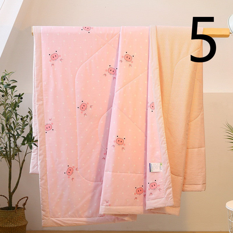 Cotton Summer Quilt Cover Set Breathable Lightweight Bedding