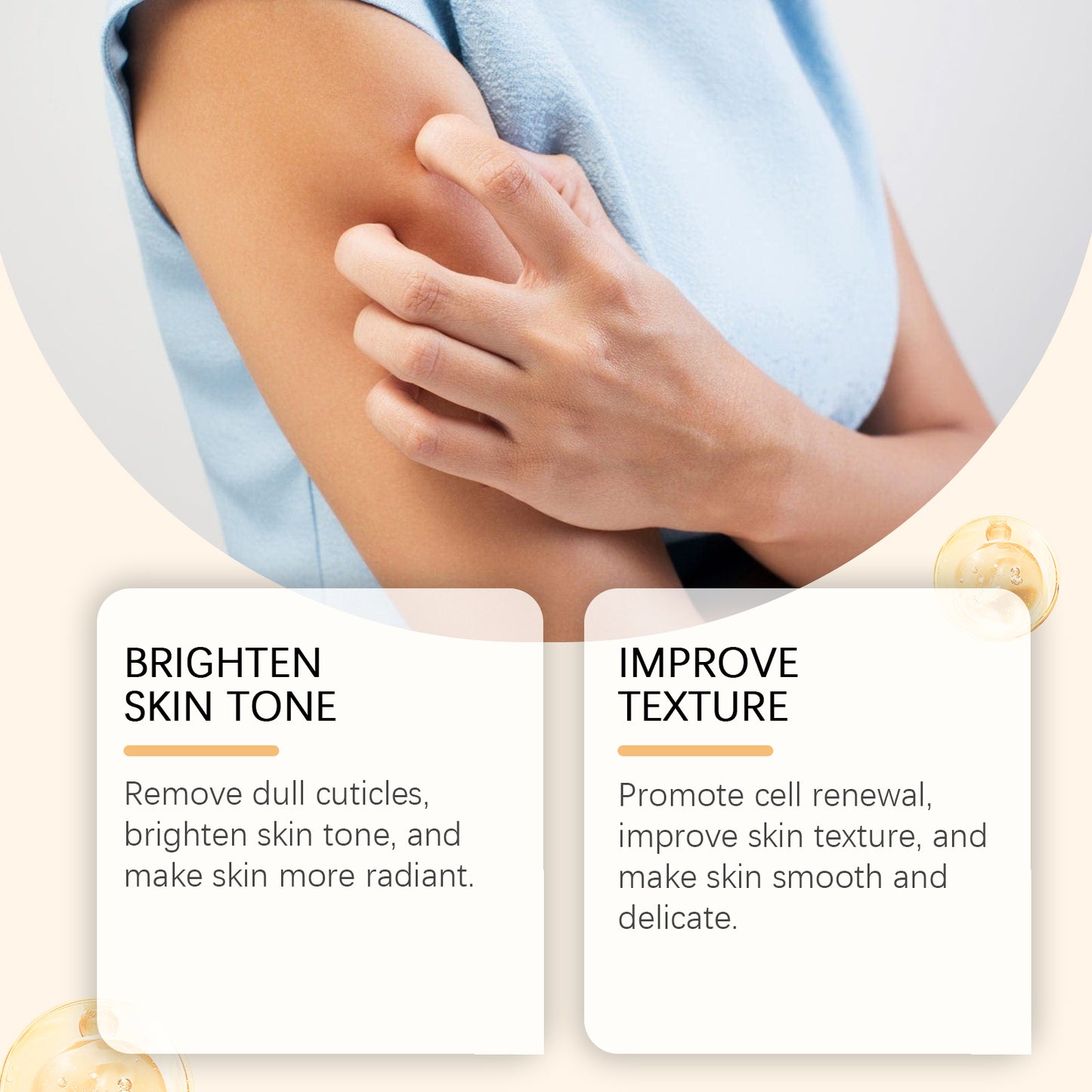 Exfoliating Skin Repair Cream with Vitamin E and Lactic Acid