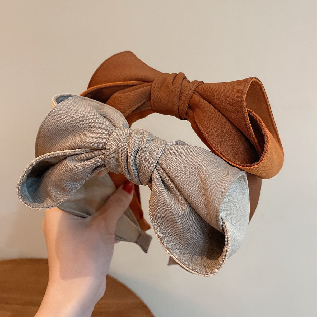 Retro Solid Color Multilayer Bow Headband - Multiple Colors