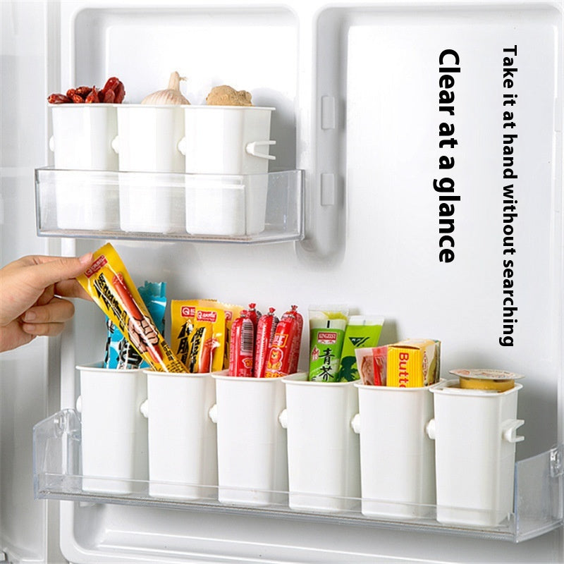 Refrigerator Side Door Food Storage Box - Food Grade Plastic Organizer