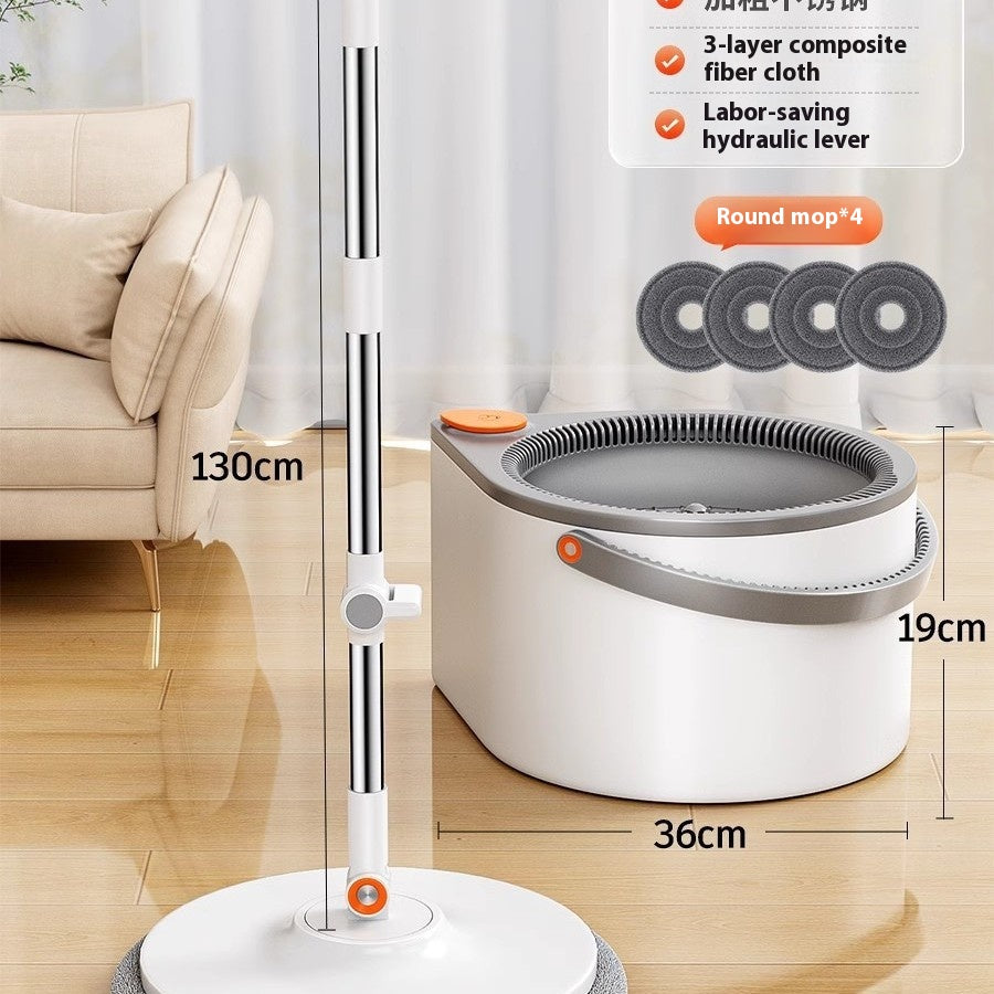 Rotating Mop with Spin Mechanism - Household Floor Cleaning Tool
