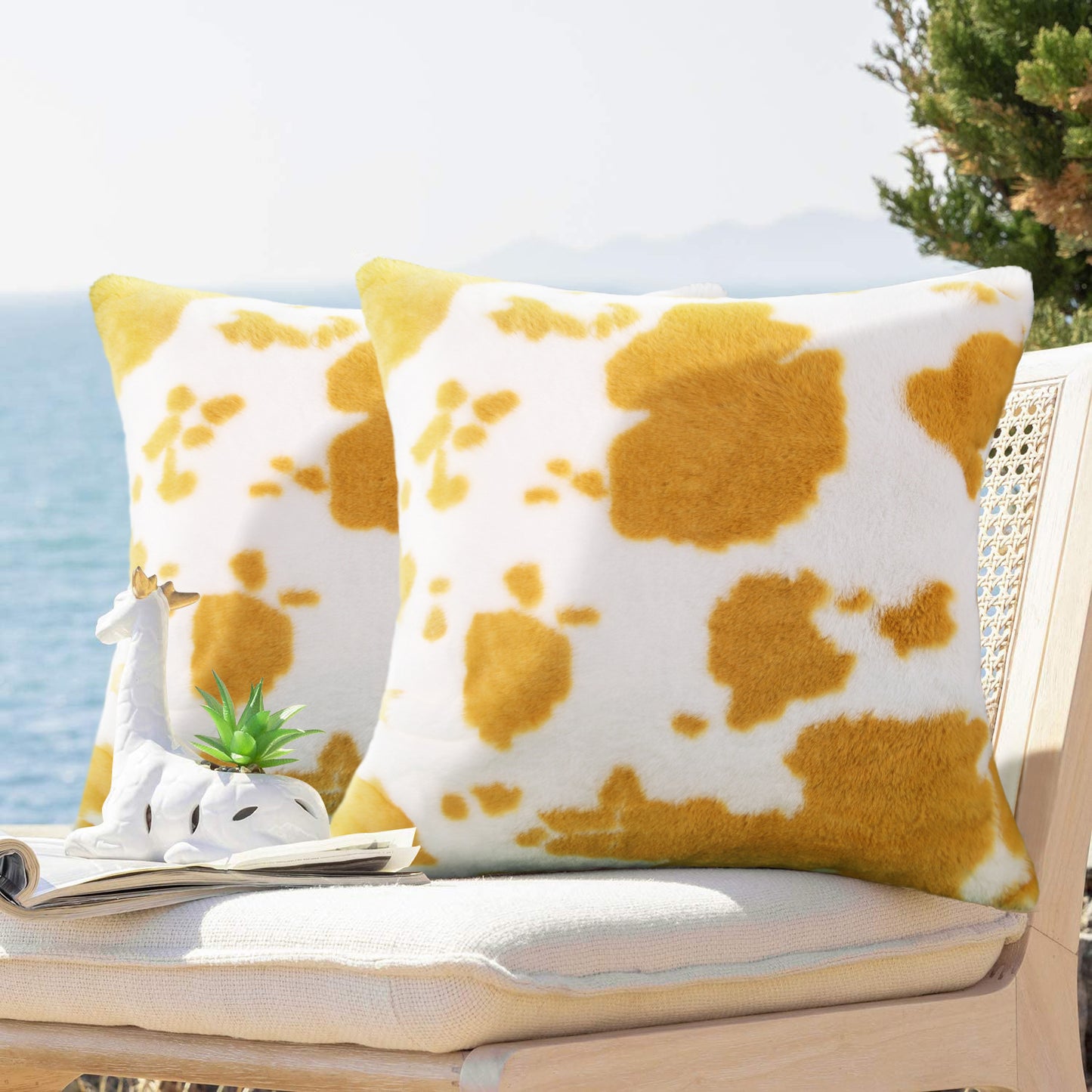 Animal-Themed Plush Throw Pillow Cover 45x45cm Sofa Cushion, Multiple Colors