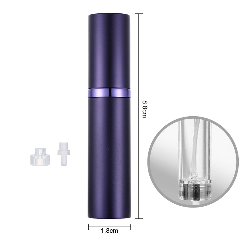 Portable Perfume Sprayer Bottle Set - Refillable Travel Atomizer with 9ML Capacity