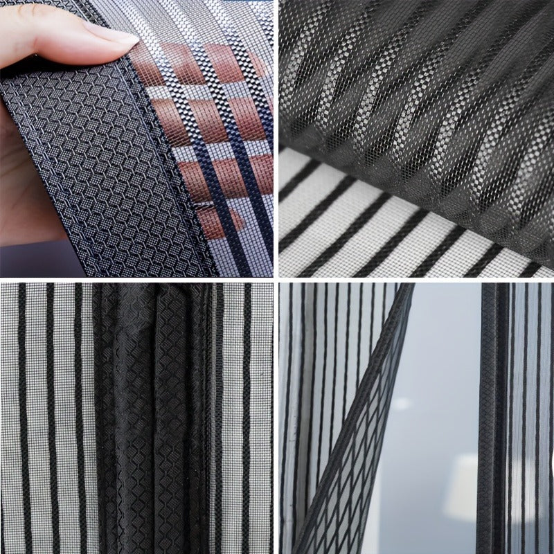 Magnetic Mosquito Screen Door - Diamond Mesh, No Drilling, Breathable Insect-proof Mesh