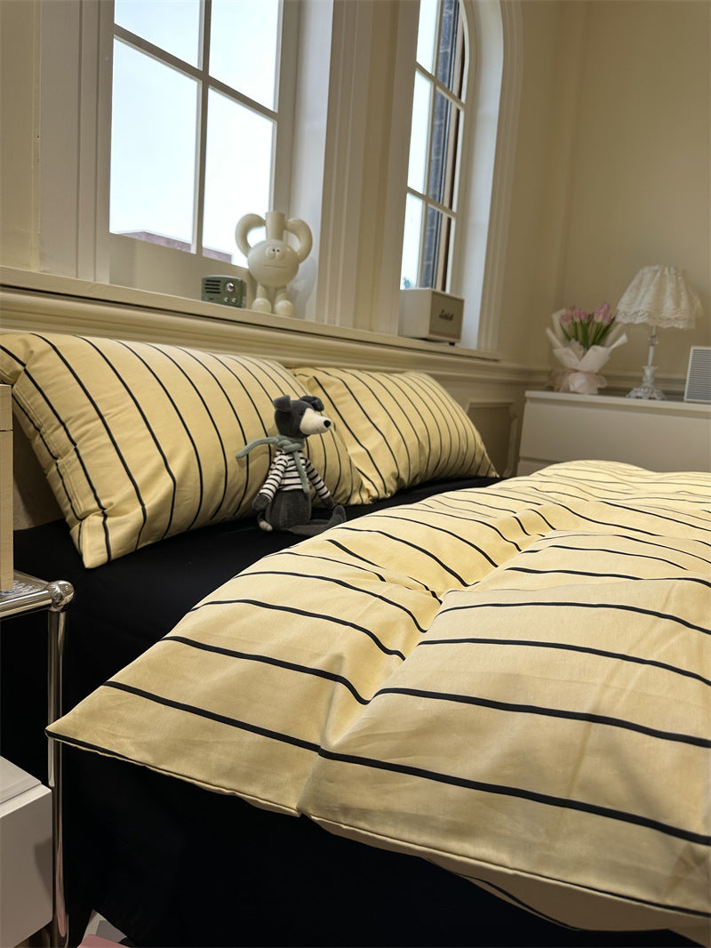 Bohemian Cotton Bed Sheet Set with Geometric Pattern - Multiple Sizes