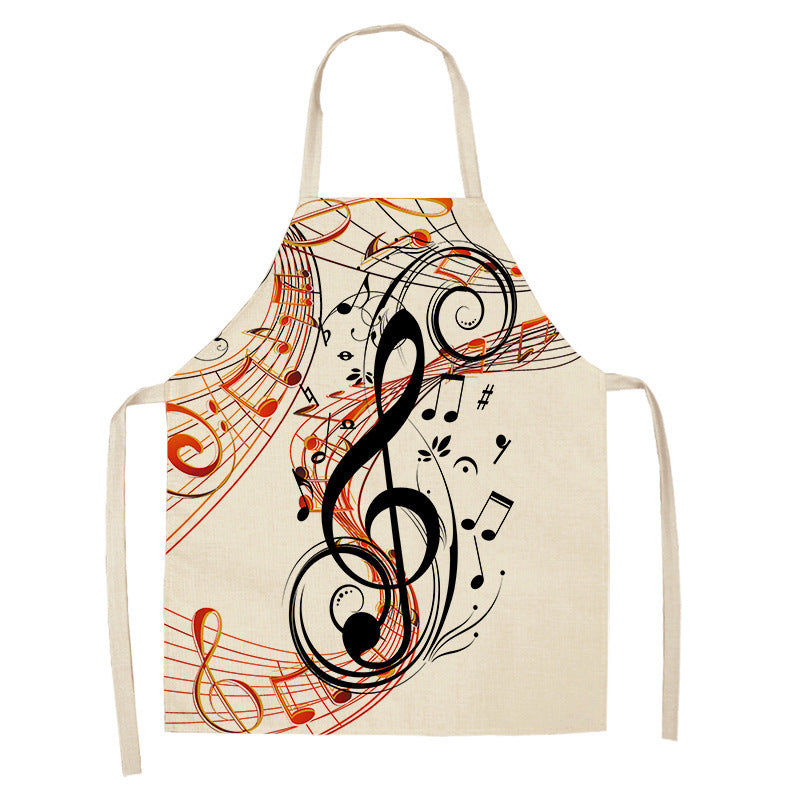 Digital Printing Linen Apron with Modern Design and Multiple Sizes