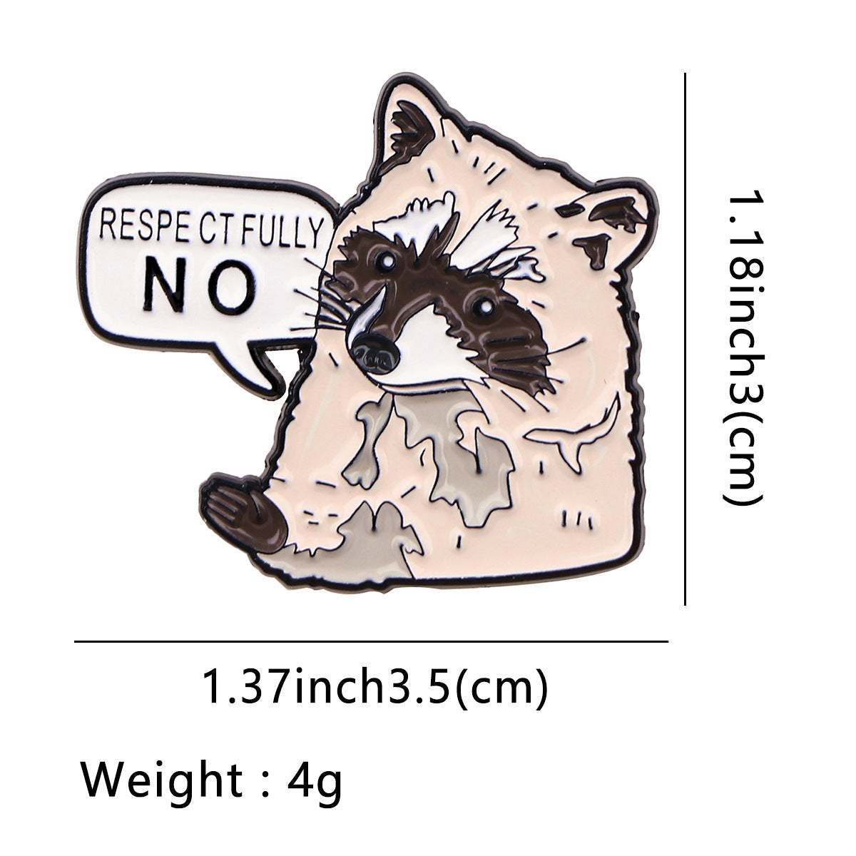 Cute Cartoon Quotation Women's Brooch - Metal Alloy Decorative Pin