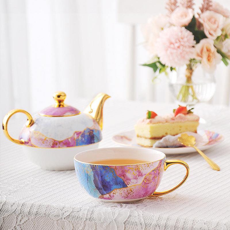 European Fashion Ceramic Pot Set - Gold Finish for Home & Garden