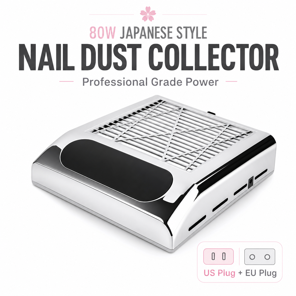 80W Nail Dust Collector Suction Machine Manicure Filter Tool - Portable