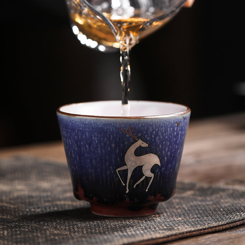 Japanese Style Handmade Ceramic Tea Cup Set - Multiple Styles