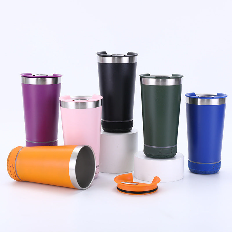 Bluetooth Stainless Steel Cup with Insulation 16oz - Cross-border Drinkware