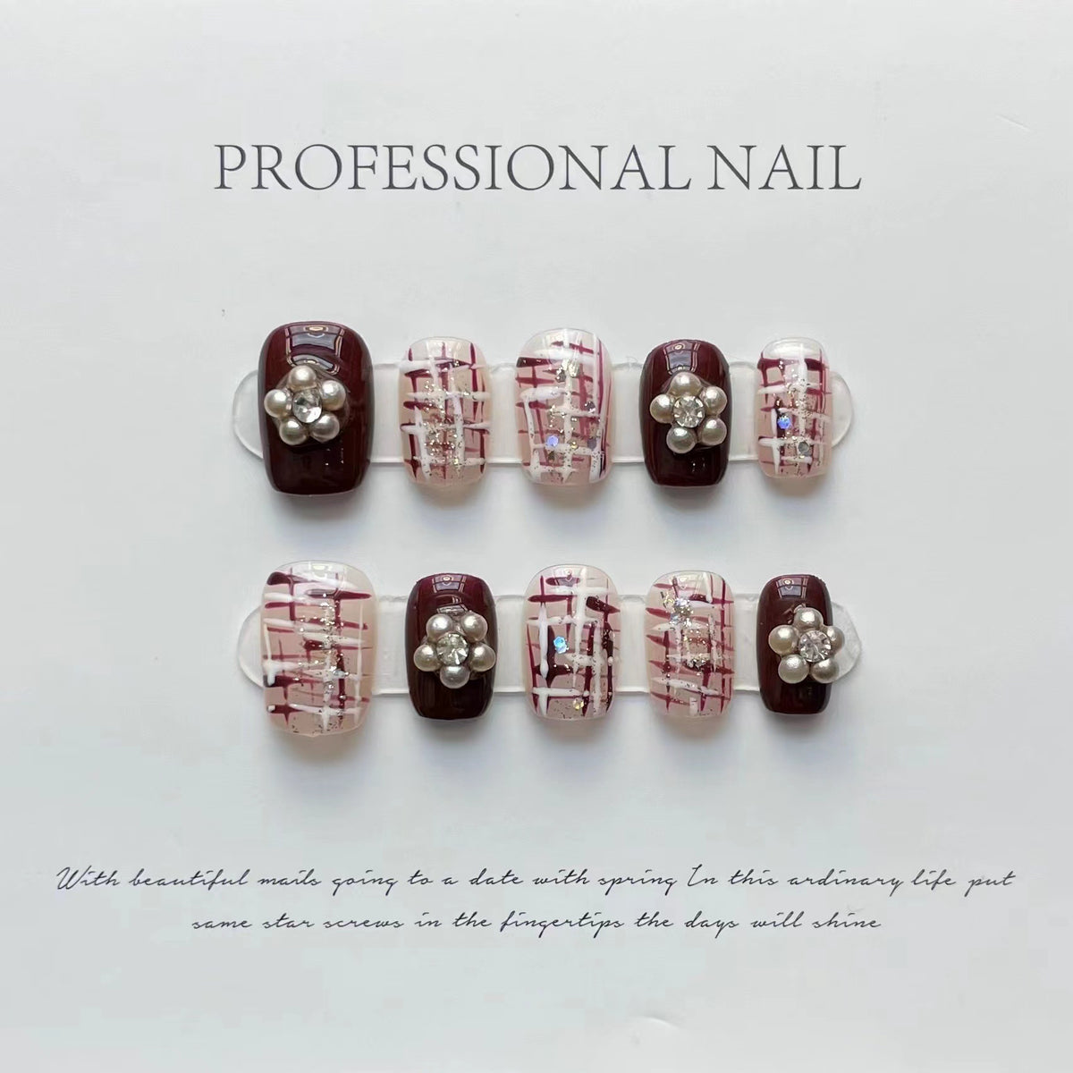 Press-On Nail Kit with Glue - Multiple Sizes & Designs