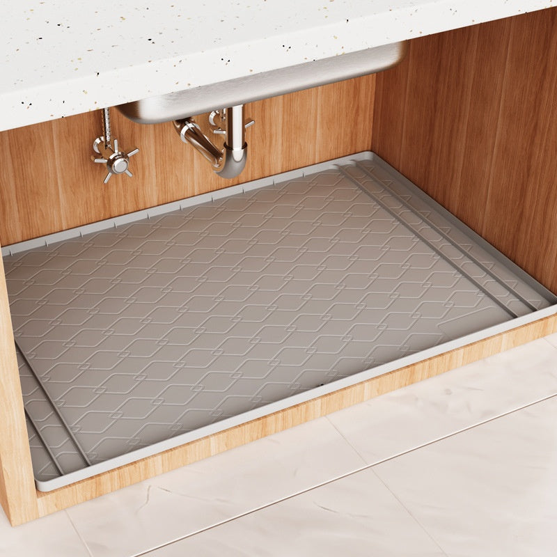 Silicone Sink Mat for Cabinets Waterproof & Stain-Resistant Protects Kitchen & Bathroom Surfaces