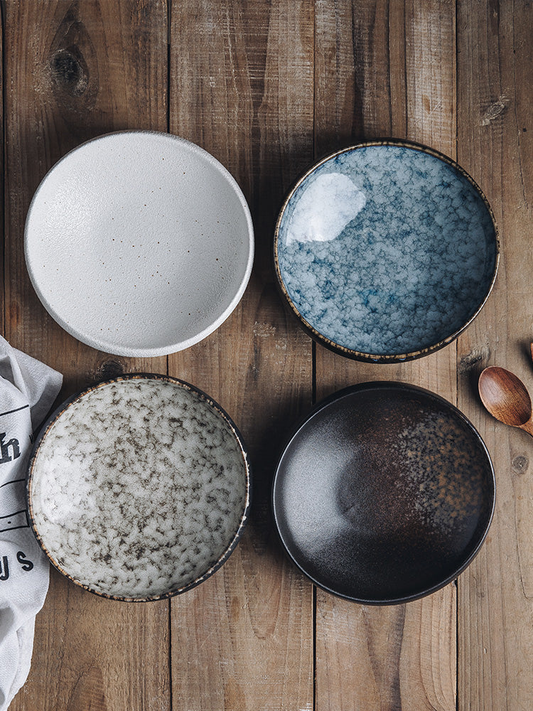 Ceramic Salad Bowl 8-Inch Special-Shaped Tableware for Dining & Entertaining