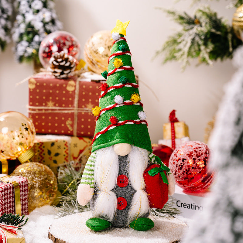 Christmas Doll Decoration Supplies - Holiday Ornaments for Gifts and Festive Decor