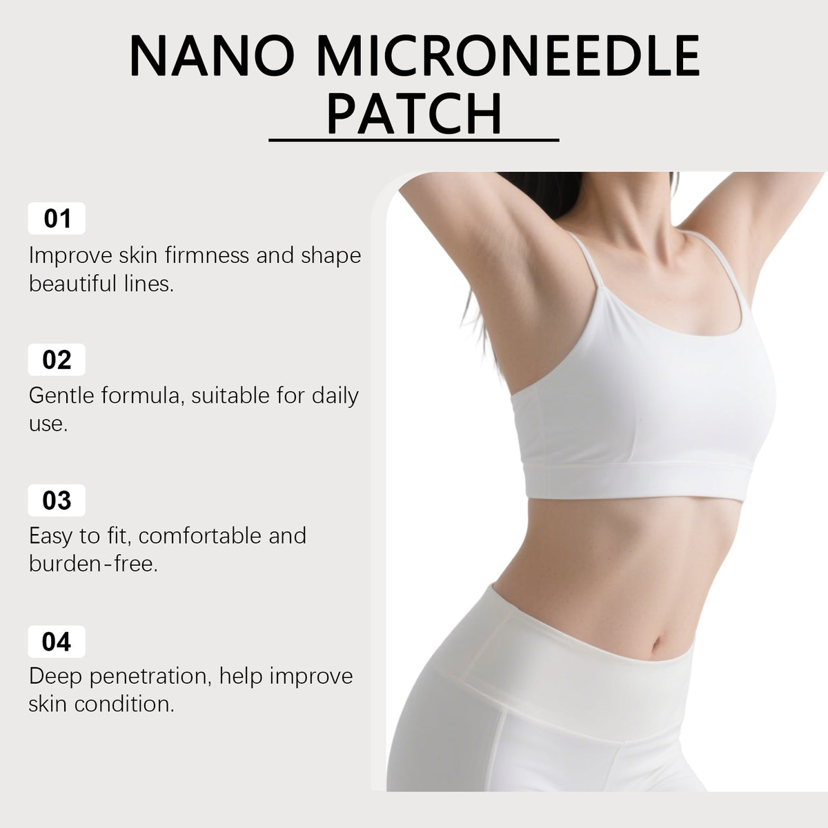 Nano Micro Needle Body Patch, 7 Pieces