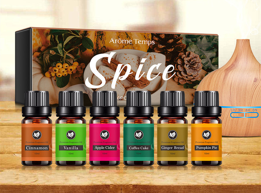 Essential Oil Set - 6 Oils, 60ml, Soothing & Purifying Aromatherapy
