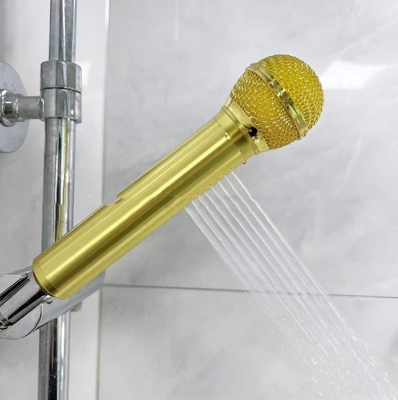 Microphone-Shaped Creative Showerhead - Modern Bathroom Decor